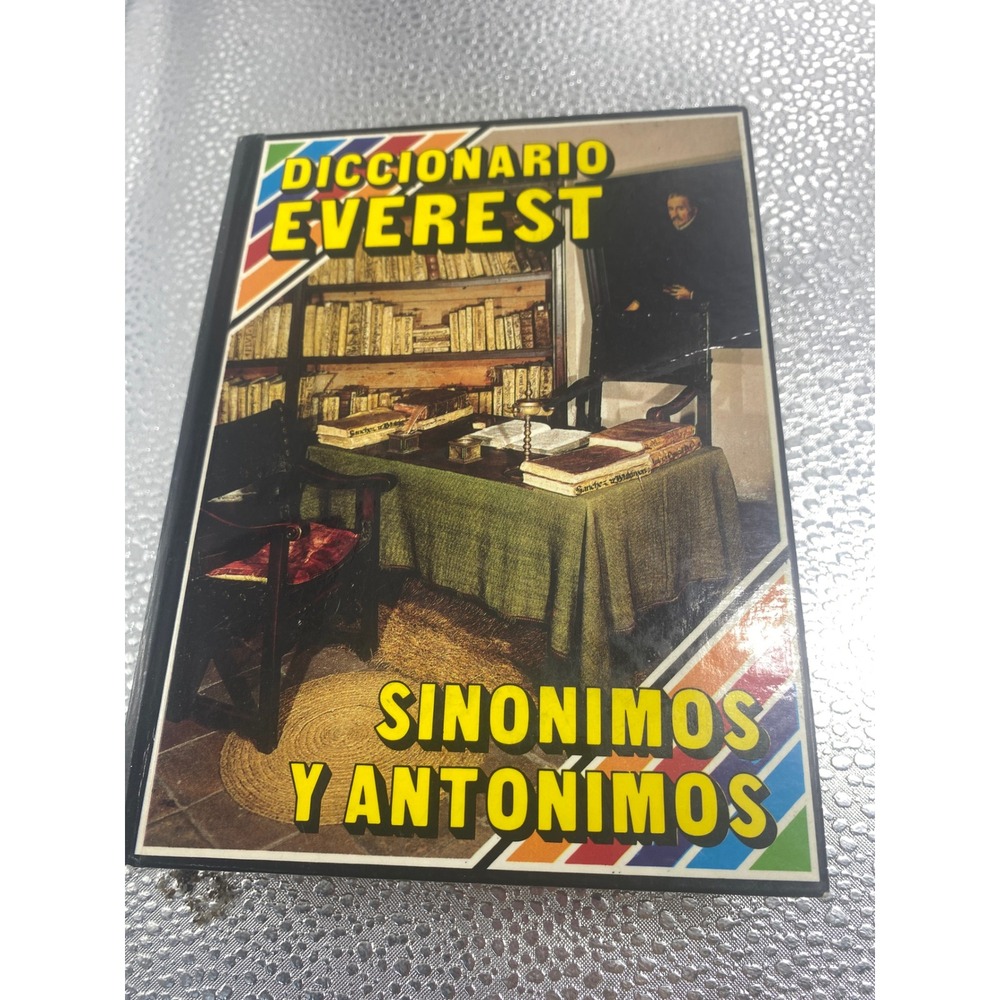 Diccionario Everest Sinonimos y Antonimos Spanish Dictionary Hardcover Vintage